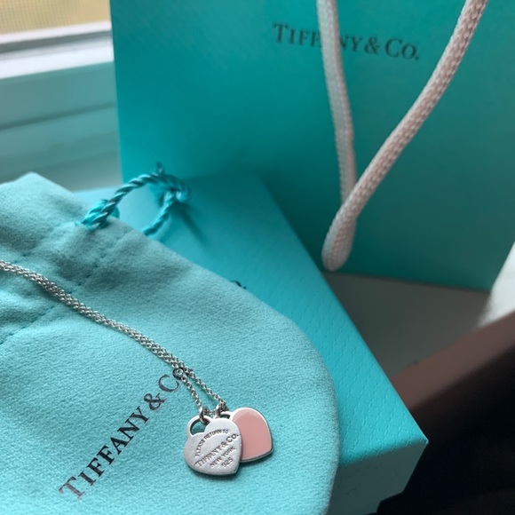 Tiffany & Co. Jewelry - Return to Tiffany mini double heart tag pendant